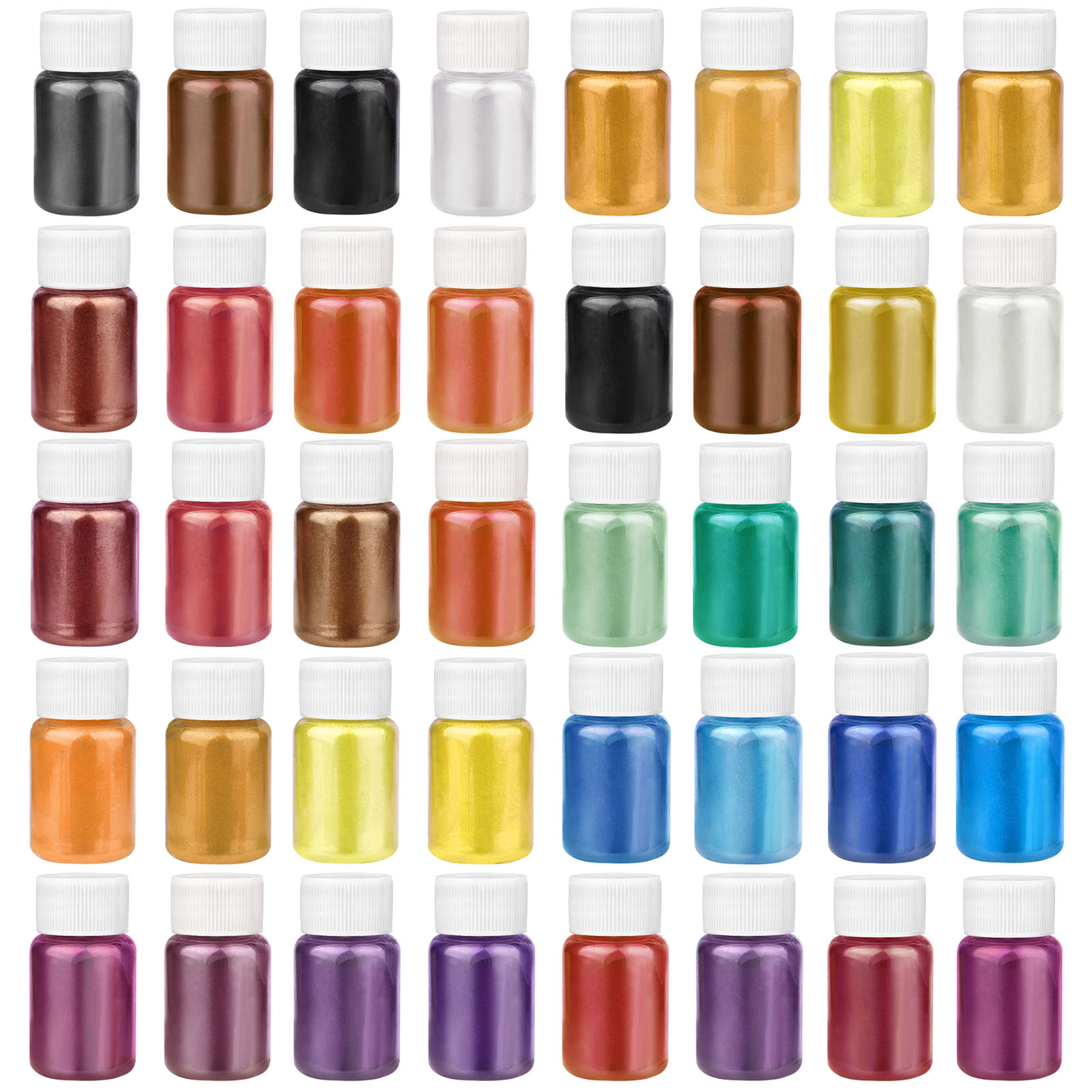 Resin Pigment Set - 4 Farben/Set Perlglanzpulver Harz-Pigment-Kits Mica-Mineralpulver-Farbstoffe DIY
