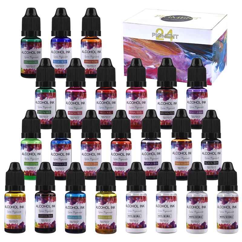 Resin Pigment Set - 24 farbe/Set 10ml Harz Pigment Kunst