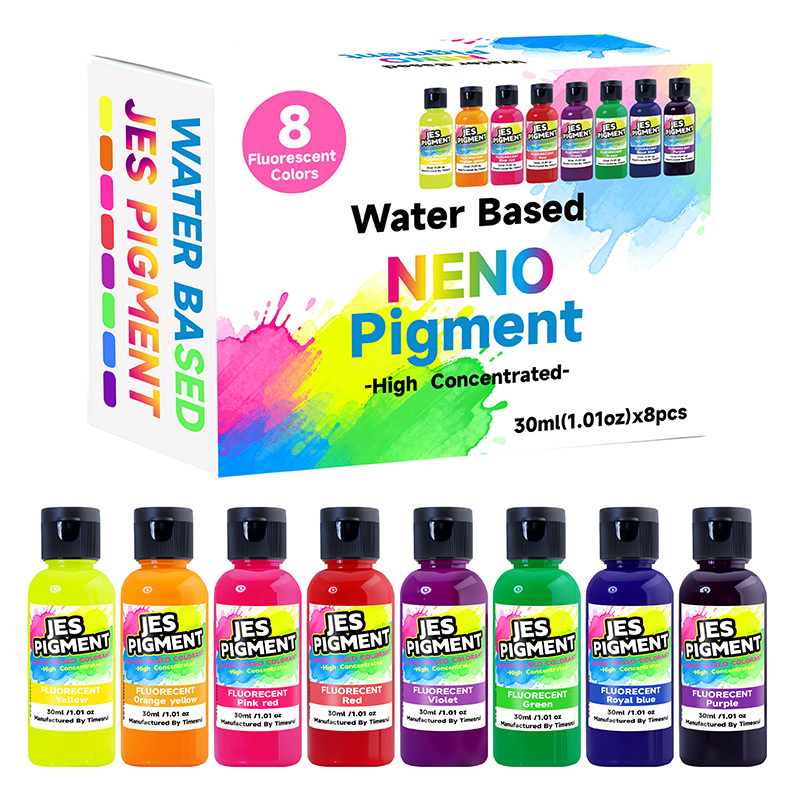 Resin Pigment Set - 8 Farben/Set fluoreszierendes Pigment, 30 ml/1,01