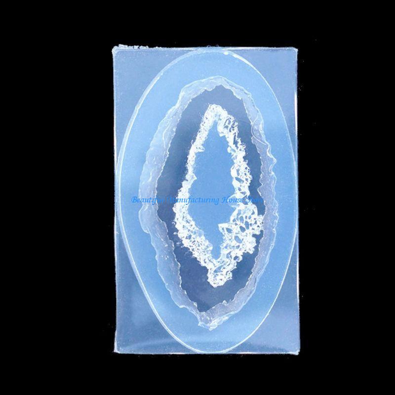 Geode Mold Silicone - E56A Quarz-Rock-Cluster-Form für die DIY-Herstellung von