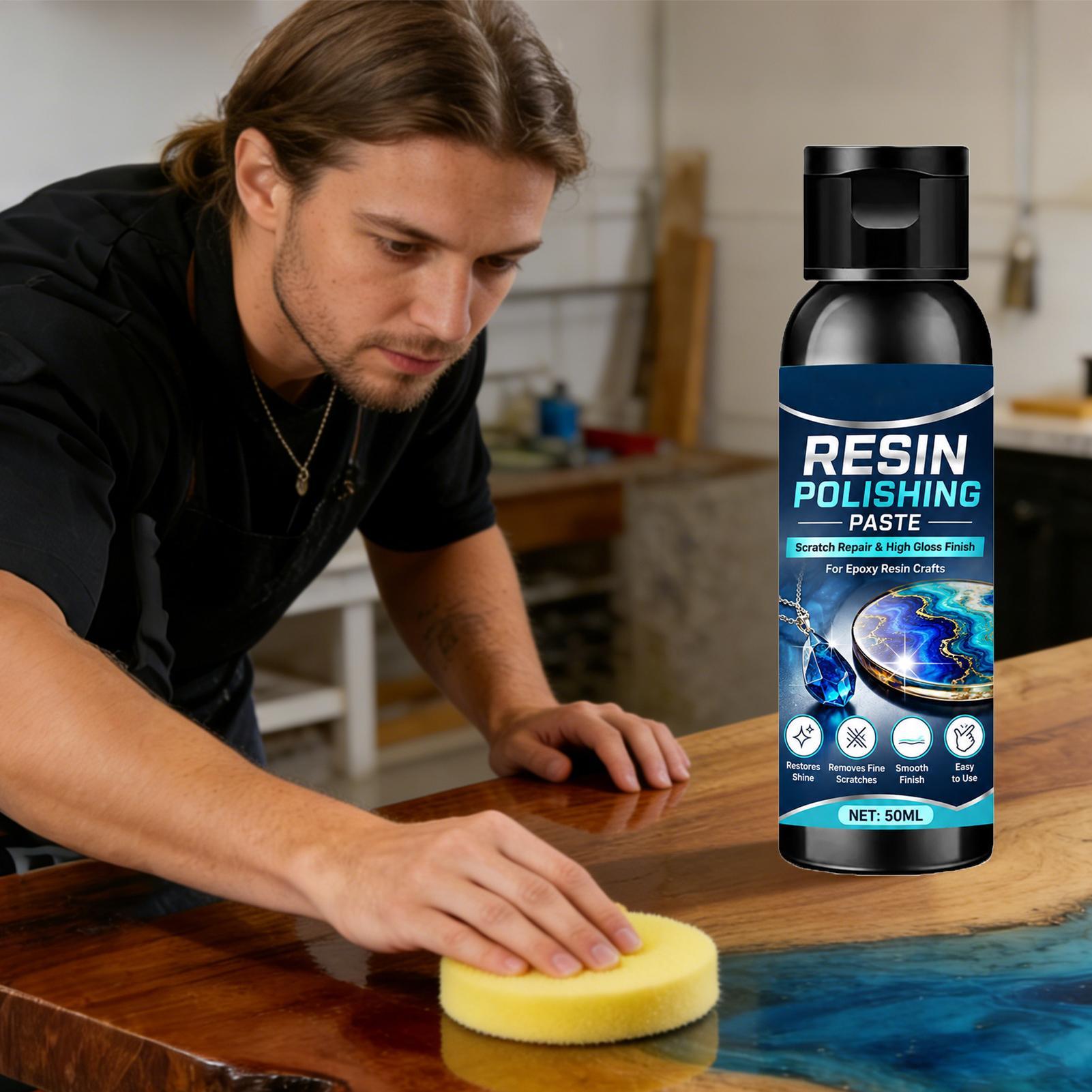 Resin Craft Workshop - 50 ml Harz-Polierschleifpaste, sanfte, langlebige Polierpaste