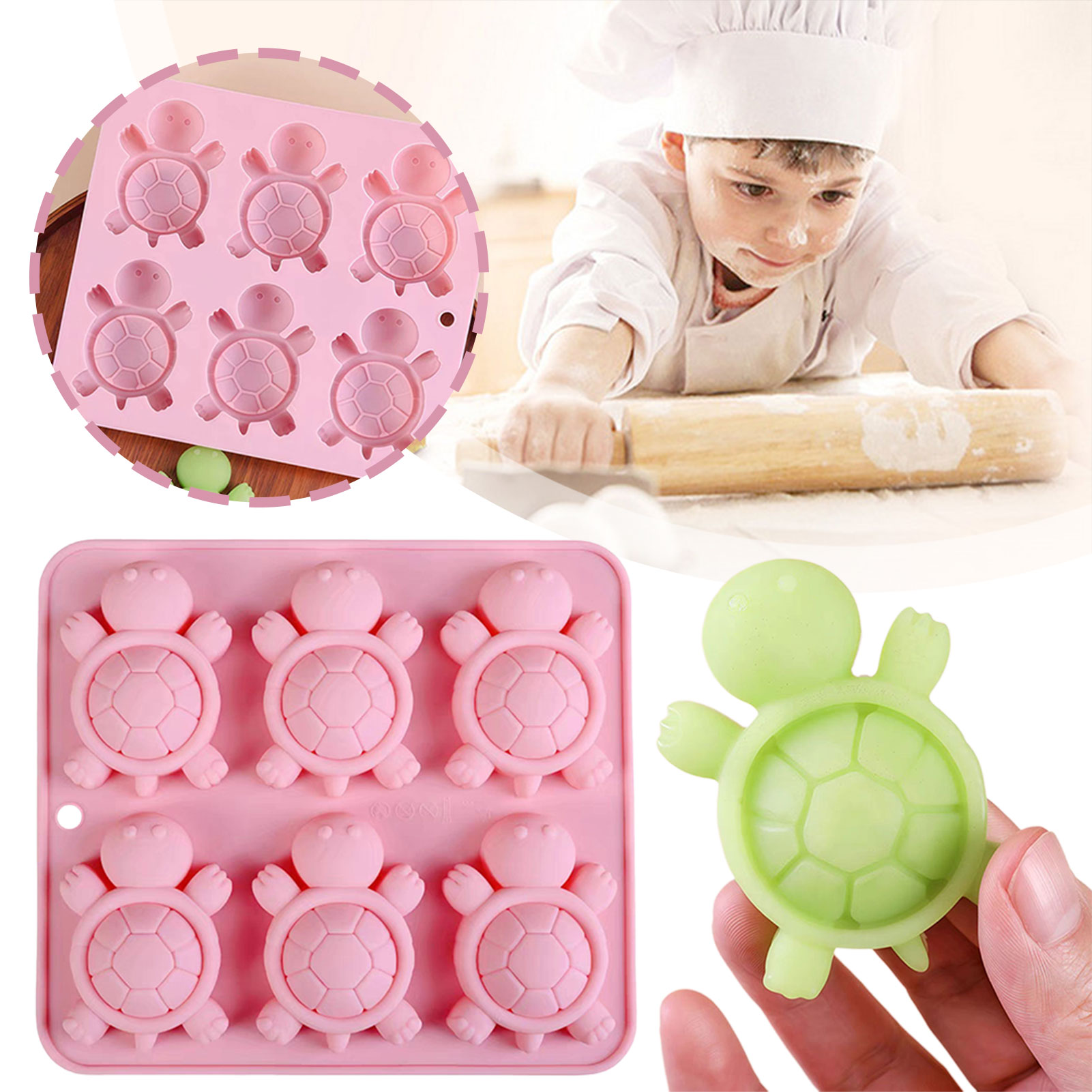 Silicone Mold Tray - Schildkröten Eisschale 3d Schildkröten Meeresschildkröten Silikonform