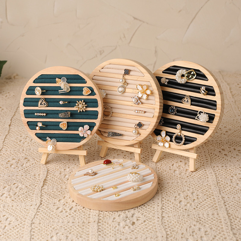 Wood Ring Blank - Holz Runde Form Schmuck Tablett Ring
