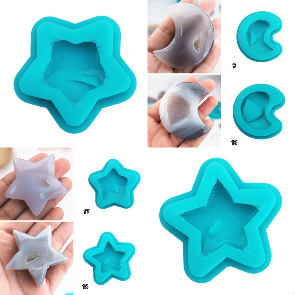 Geode Mold Silicone - Edelstein-Silikonform, Quarz-Stein-Cluster-Form, Kristall-Epoxidharz-Form