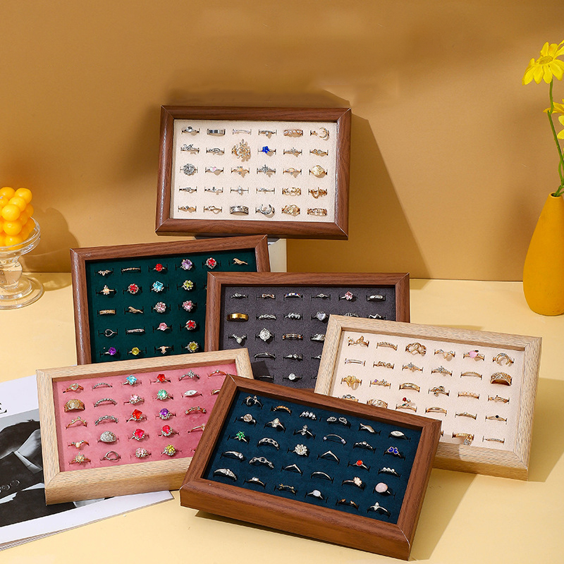Wood Ring Blank - Mode Ring Display Platte Ohr Studs