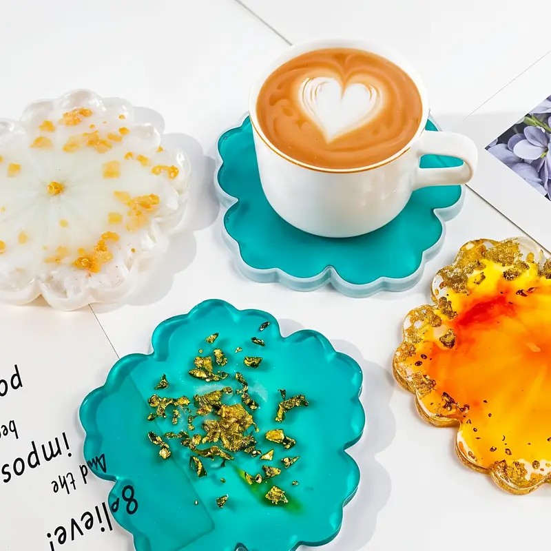 Geode Mold Silicone - DIY Sakura-förmige Harzform – Anpassbare Geode-Untersetzer