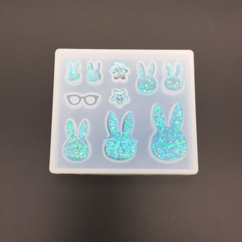 Flower Preservation Resin - 9 Designs Silikon form Kaninchen Blumen
