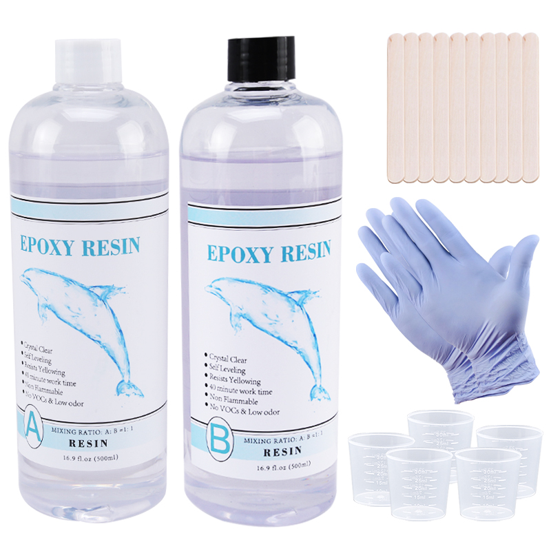 Epoxy Uv Resin Kit - 1:1 klares Epoxidharz, kristallklares Kunstharz, Epoxidharz,