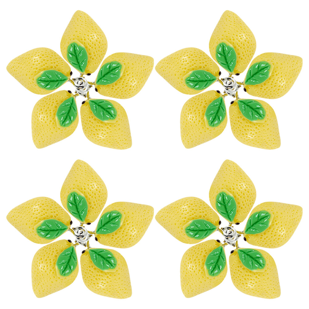 Resin Crafts Diy - 20 Stück Zitronen-Harzanhänger, DIY-Schmuckherstellungszubehör, Sommerfrucht-Anhänger für