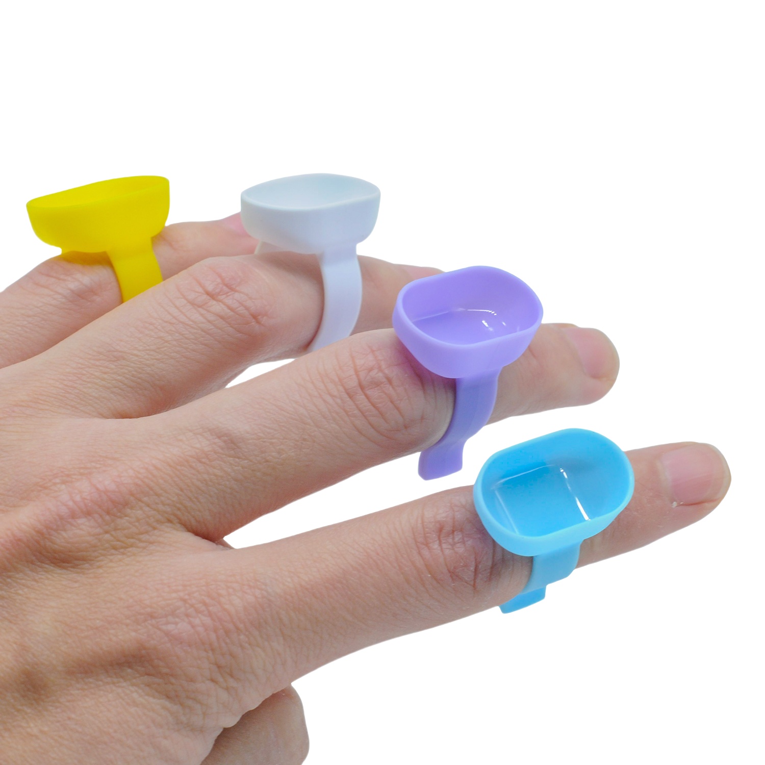 Mixing Cup Silicone - 100 stücke Dental Mischen Finger Ring