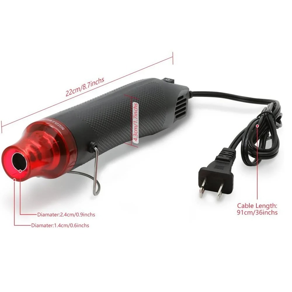 Heat Gun Small - Heißluftpistole Tragbarer Mini-Heizer für DIY-Handwerk, Prägung,