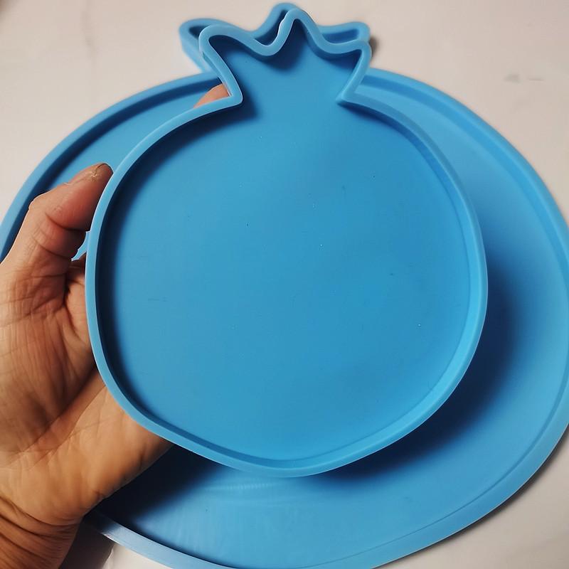 Geode Mold Silicone - Granatapfel-Geode Epoxidharz-Form Handgefertigte Tassenuntersetzer Silikon-Gießform für