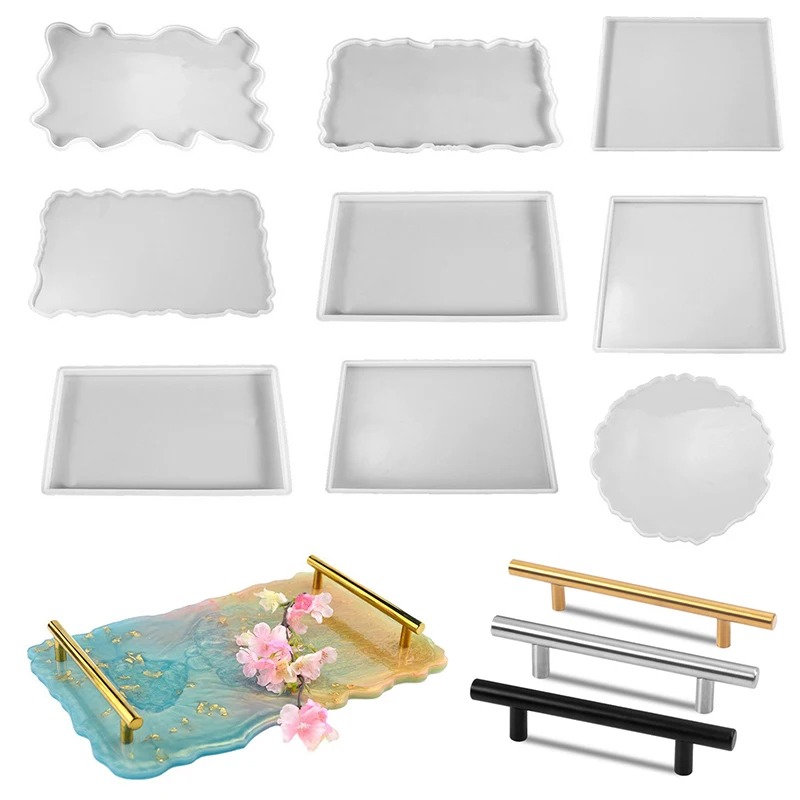 Silicone Mold Tray - Tablett Epoxidharz Silikonform DIY großes Rechteck