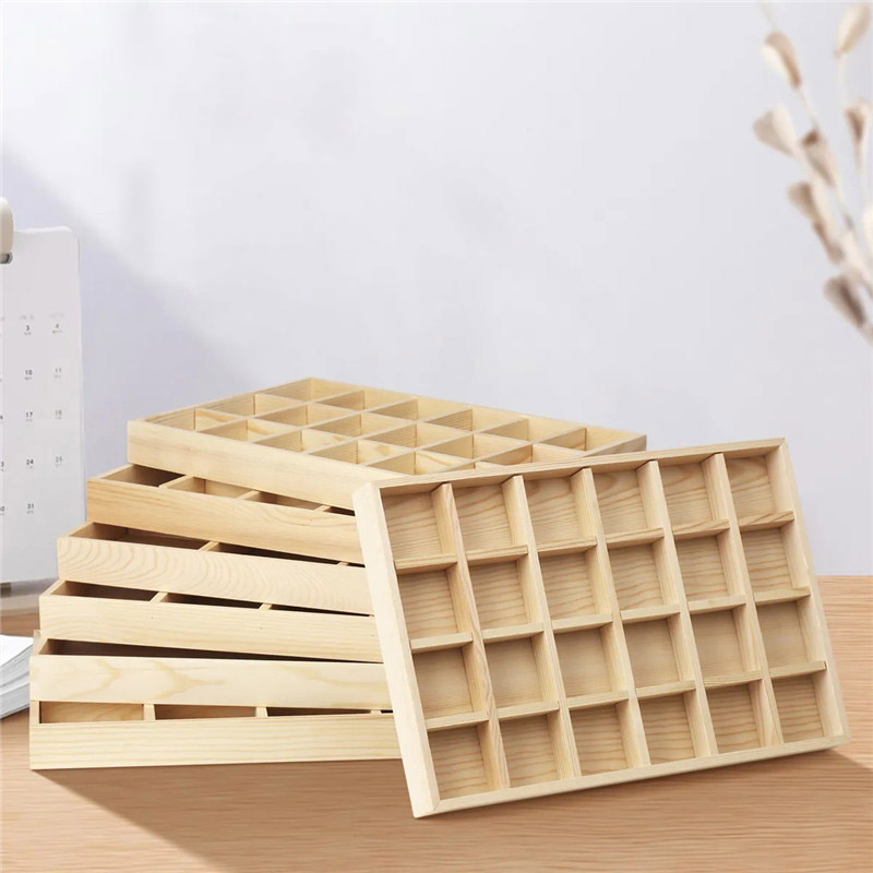 Wood Ring Blank - Schmuck-Organizer aus Holz, Tabletts für Ohrringe,