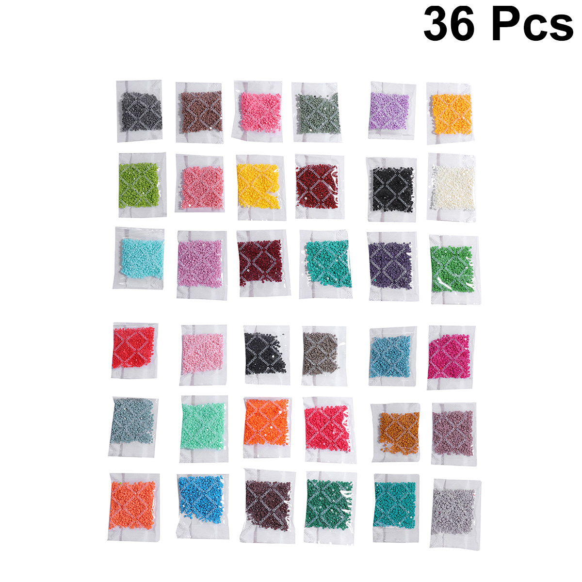 Resin Craft Kit - 36 Stück runde Diamant-Strasssteine aus Kunstharz