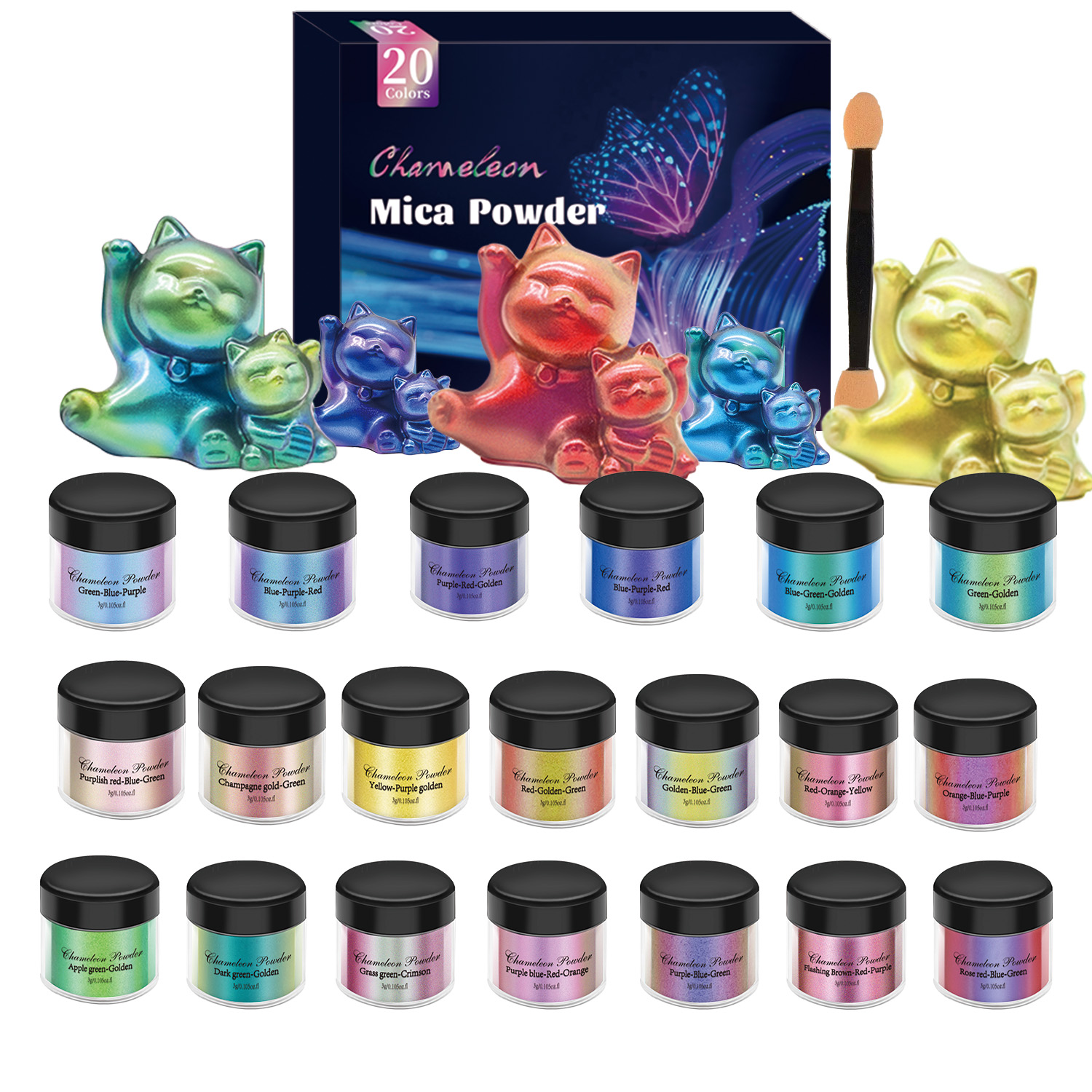 10/20 Stück Spiegel-Chamäleon- – Resin Jewelry Kit Bewertung und Preis