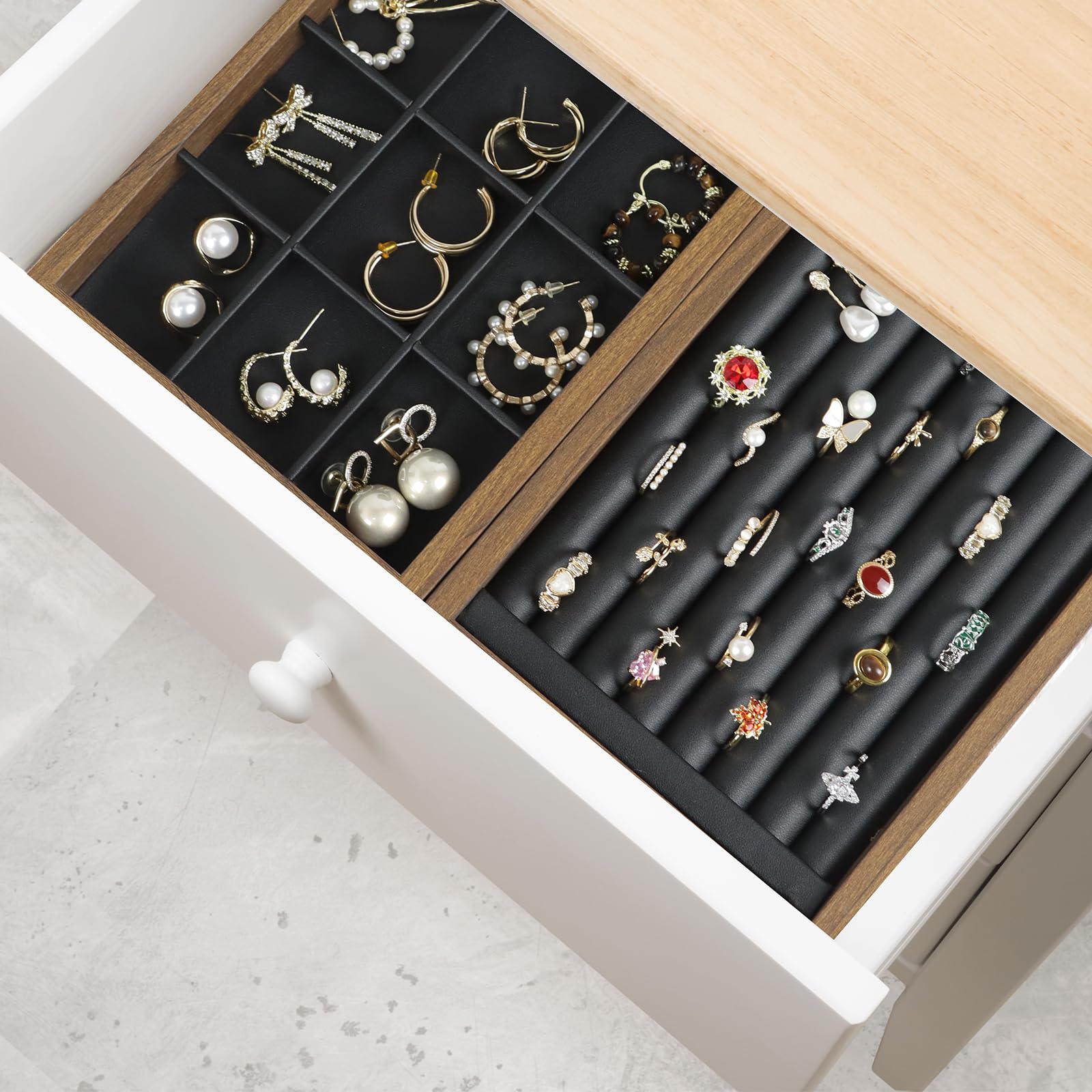 1 Stück mehrere Stile Schmuck- – Wood Ring Blank Bewertung und Preis
