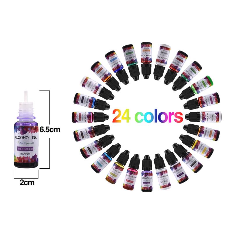 24 farbe/Set 10ml Harz Pigment – Resin Pigment Set Bewertung und Preis