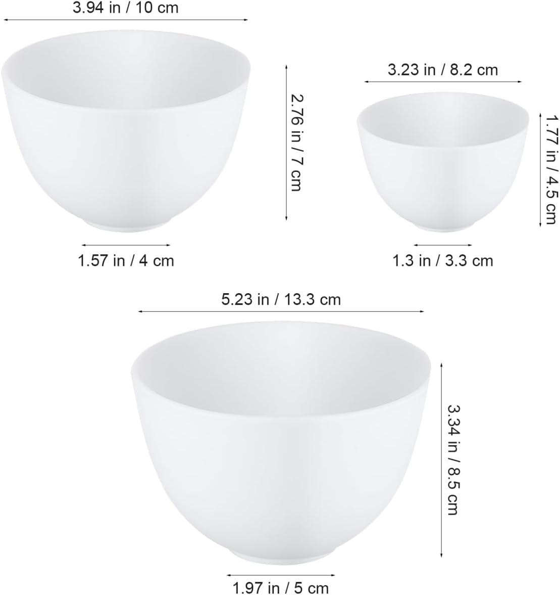 3-teiliges Silikon-Schüssel-Se – Mixing Cup Silicone Bewertung und Preis