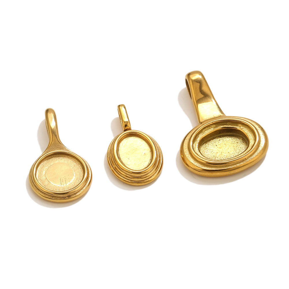 5 Stück Edelstahl Runde ovale  – Resin Crafts Diy Bewertung und Preis