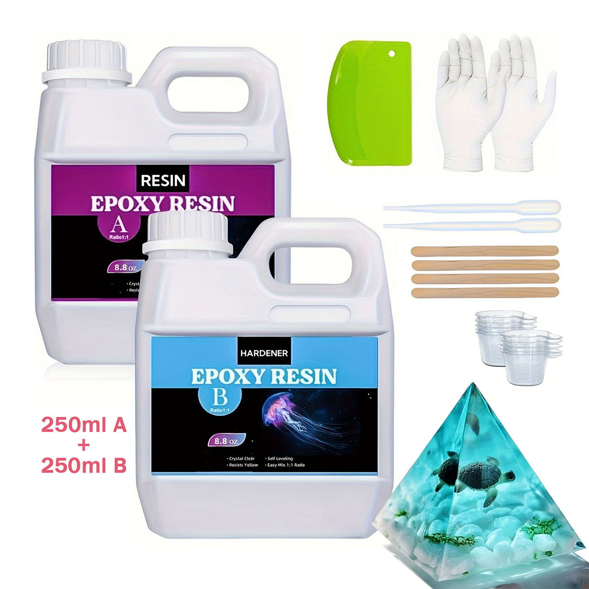 125 ml/250 ml kristallklares G – Resin Jewelry Kit Bewertung und Preis