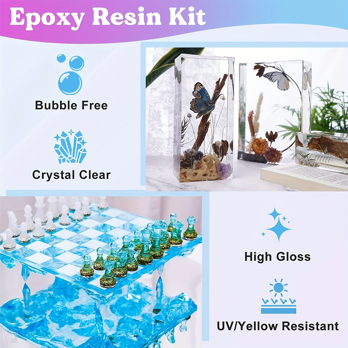 125 ml/250 ml kristallklares G – Resin Jewelry Kit Bewertung und Preis