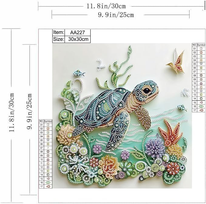 Meeresschildkröten-Diamantmale – Resin Craft For Beginners Bewertung und Preis