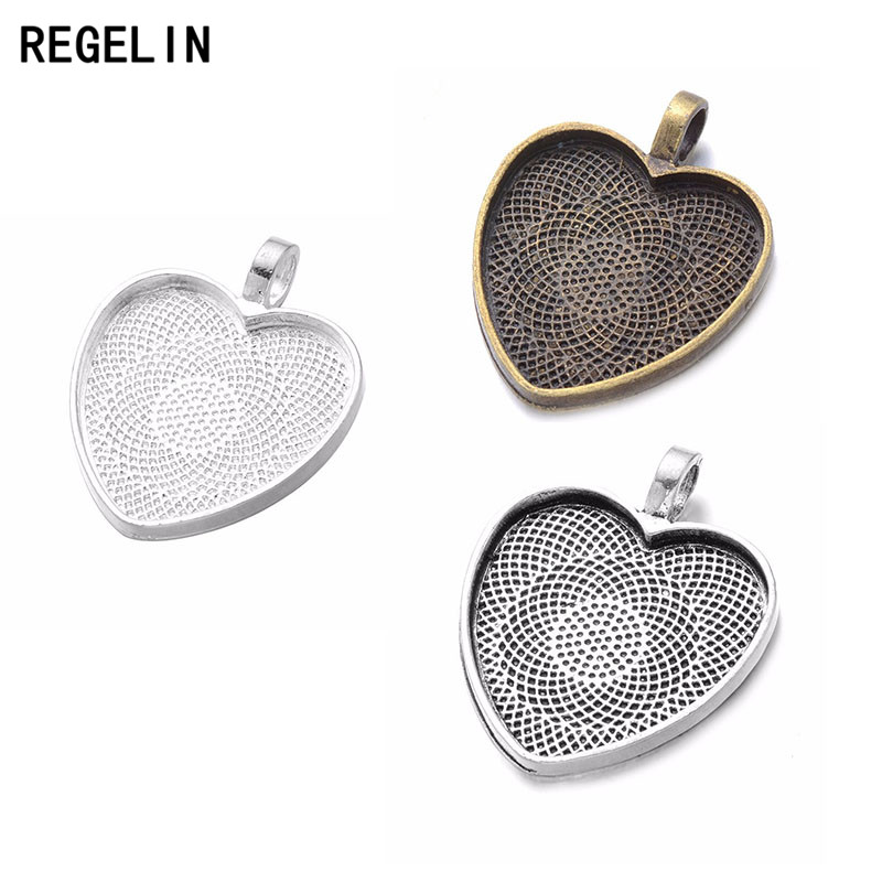 REGELIN Herz Cabochon Einstell – Bezels Set Pendant Bewertung und Preis