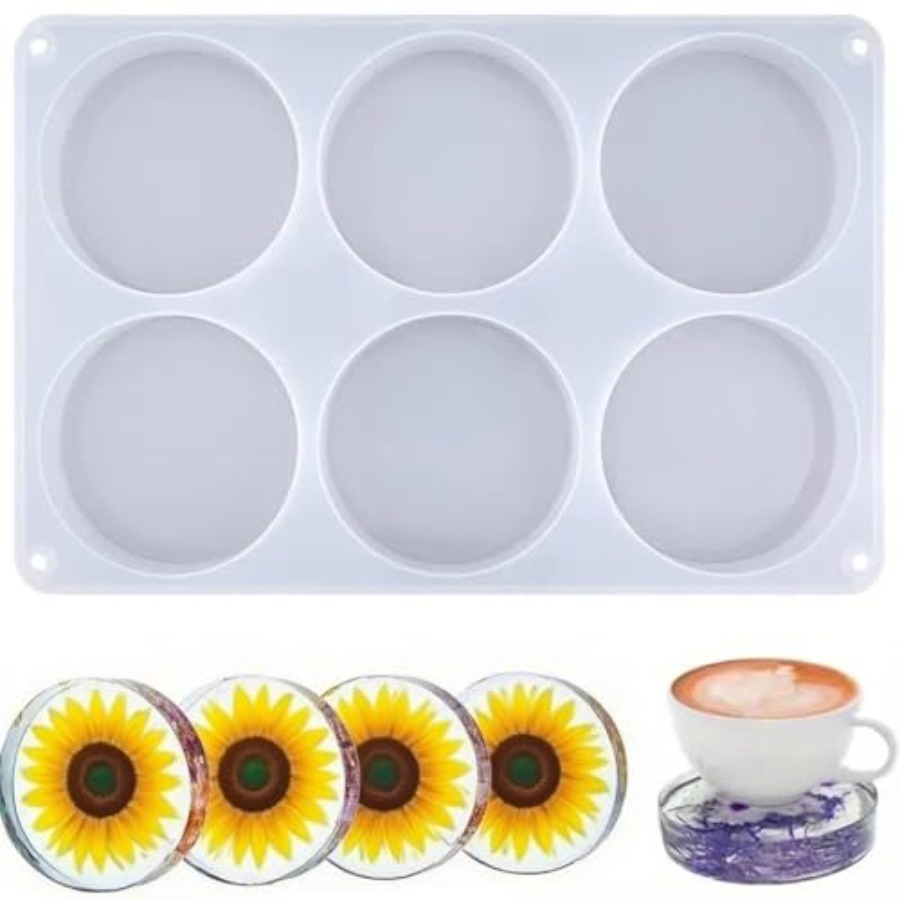 6-fach tiefe runde Untersetzer – Flower Preservation Resin Bewertung und Preis