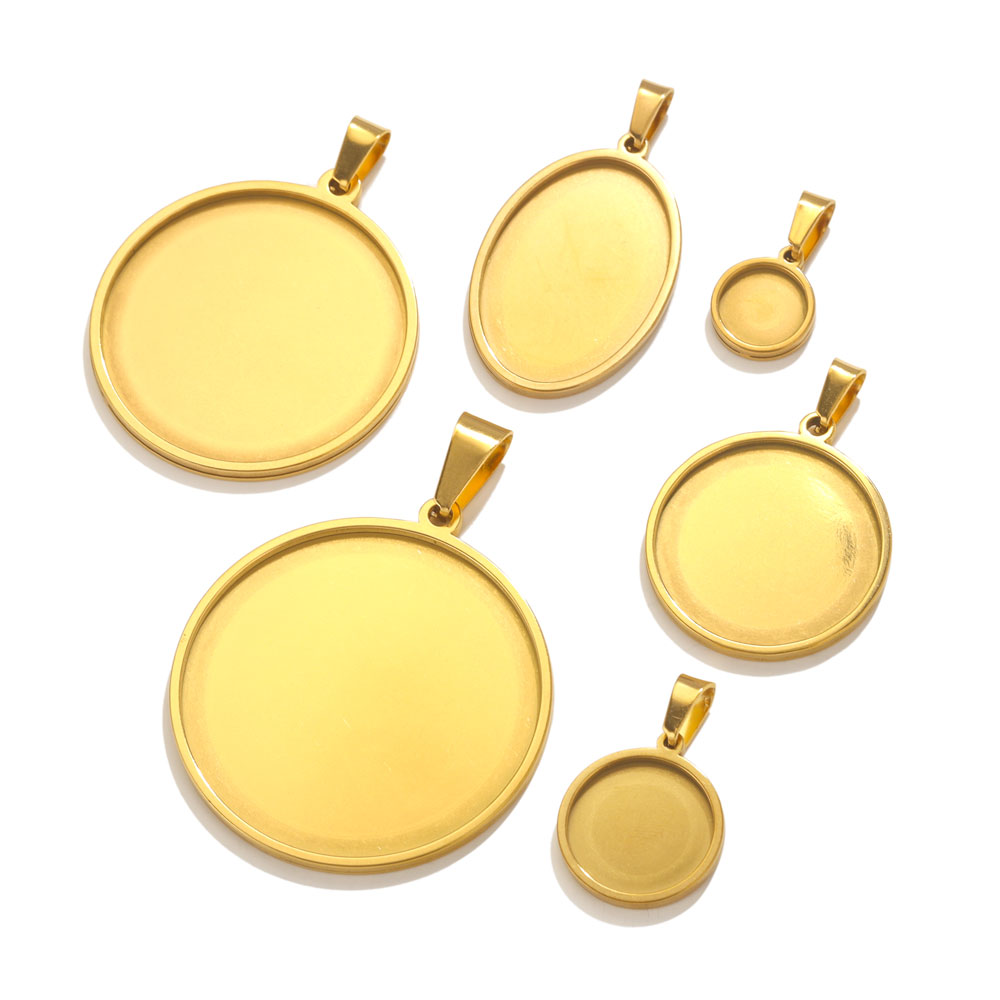 5 Stück Edelstahl Anhänger Cab – Bezels Set Pendant Bewertung und Preis