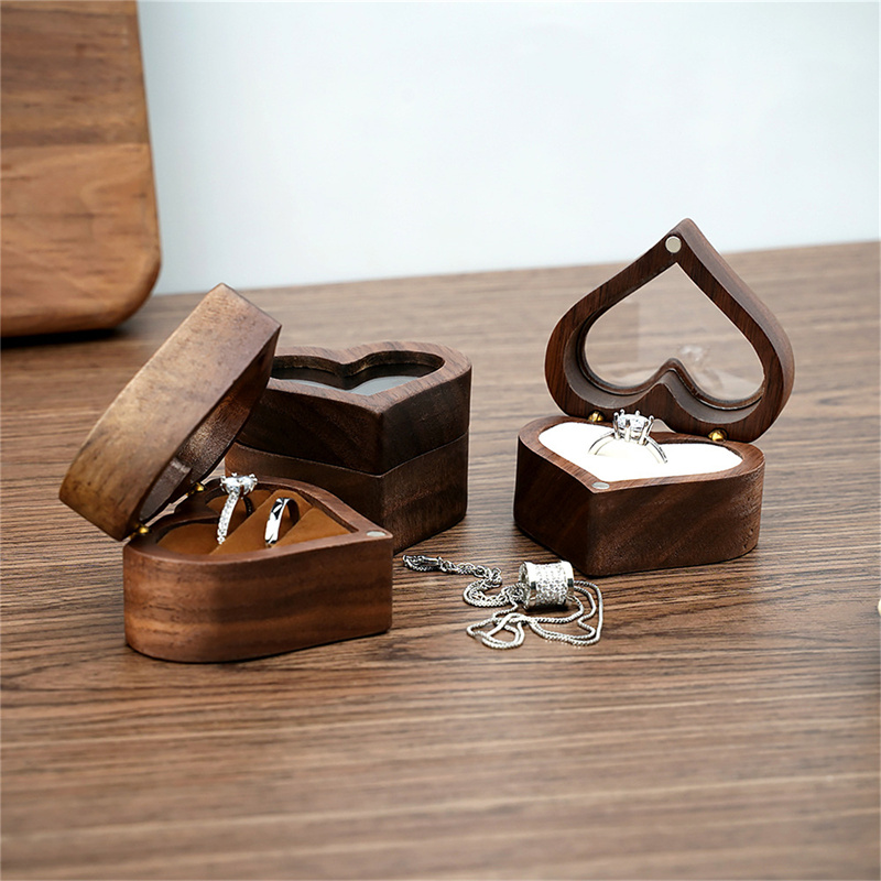1 Stück Herzförmige Walnusshol – Wood Ring Blank Bewertung und Preis