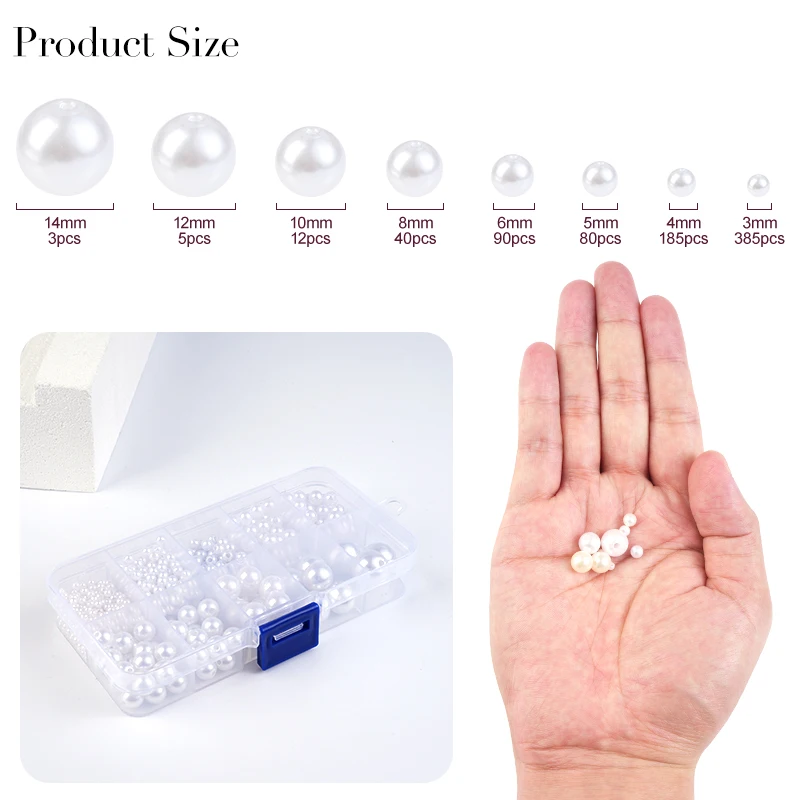 800 stücke Künstliche Faux Per – Resin Jewelry Kit Bewertung und Preis