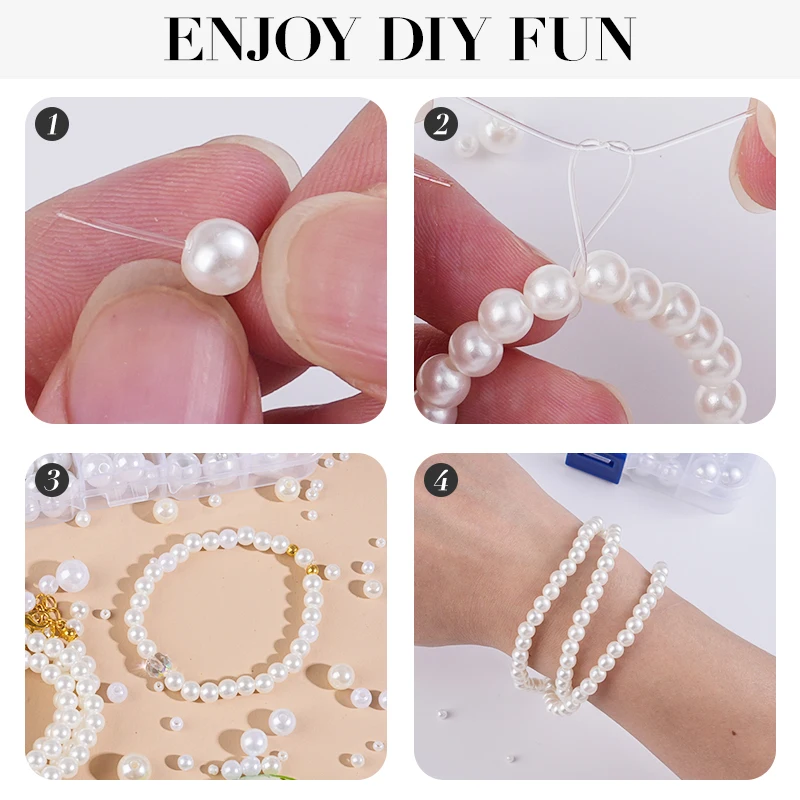 800 stücke Künstliche Faux Per – Resin Jewelry Kit Bewertung und Preis