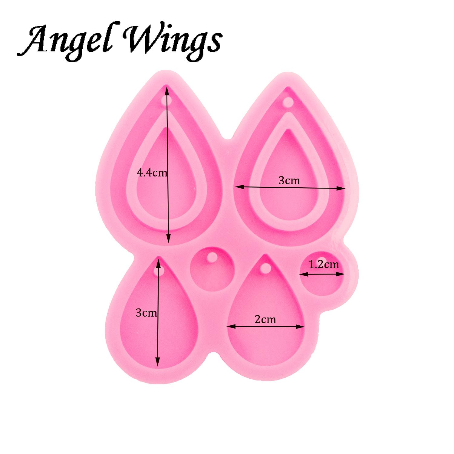 Shiny Tear Drop Hoop Ohrringe  – Geode Mold Silicone Bewertung und Preis