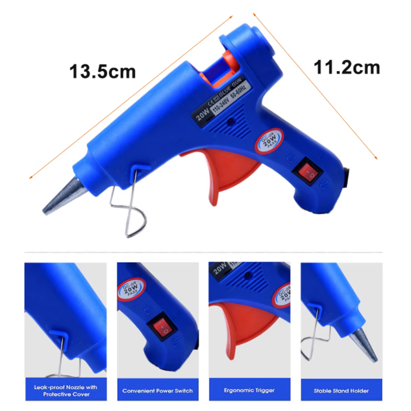 20 W EU-Stecker-Klebepistole.  – Heat Gun Small Bewertung und Preis