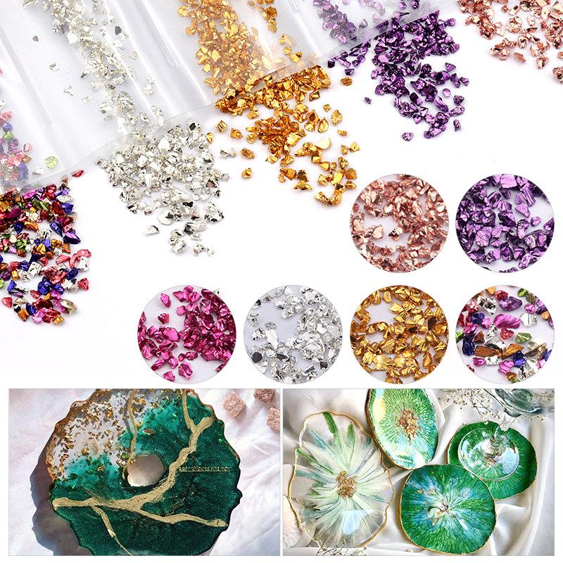 Epoxidharz bunter metallischer – Gold Foil Flakes Bewertung und Preis