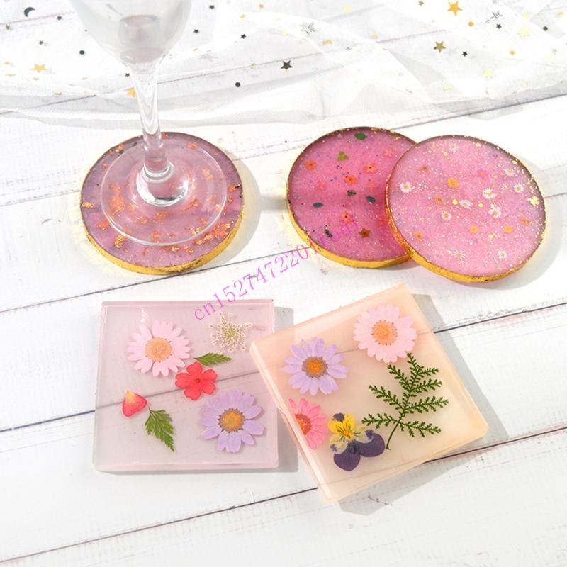 2Pcs Runde Quadratische Harz M – Geode Mold Silicone Bewertung und Preis