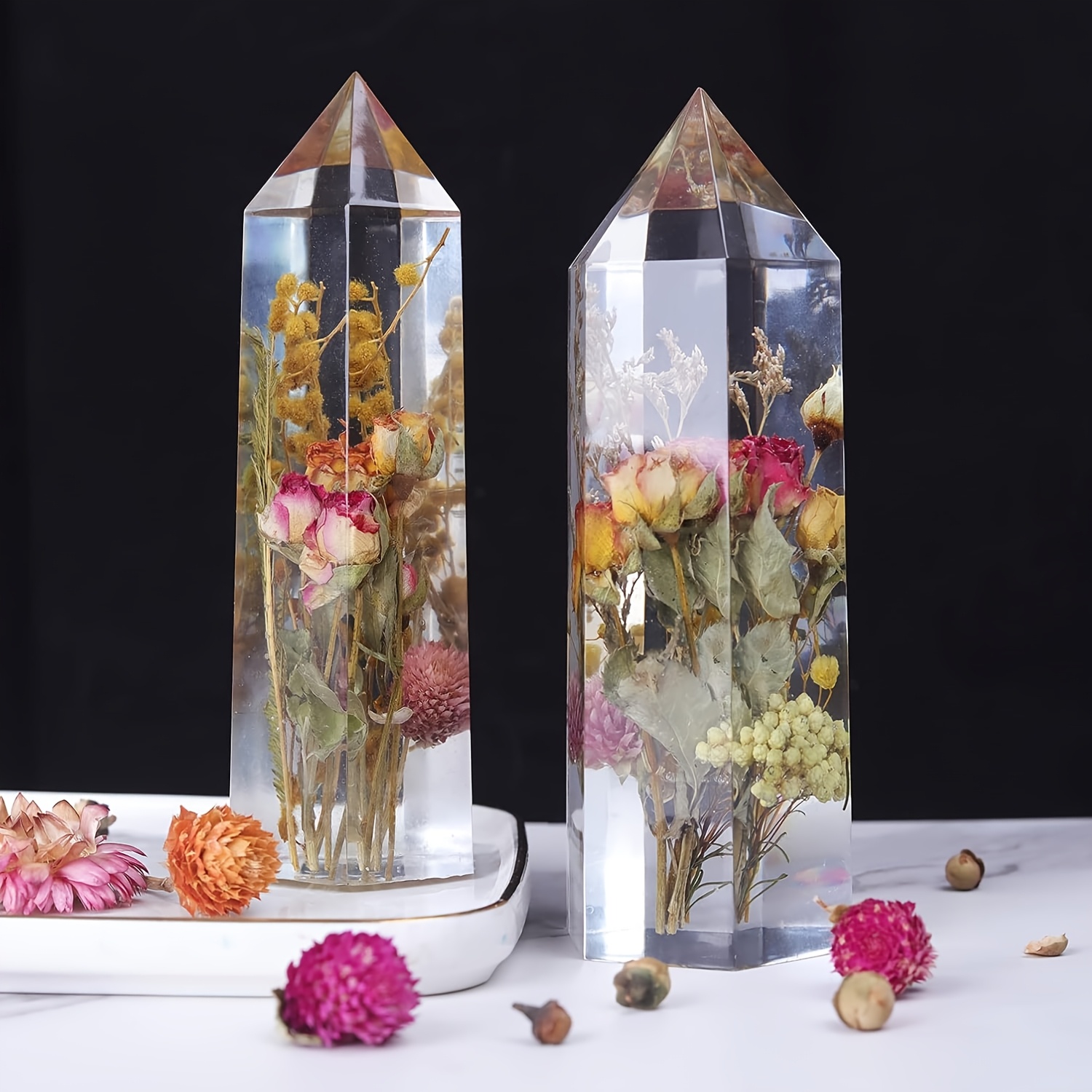 1 Stück Kristallturm-Harz-Sili – Flower Preservation Resin Bewertung und Preis