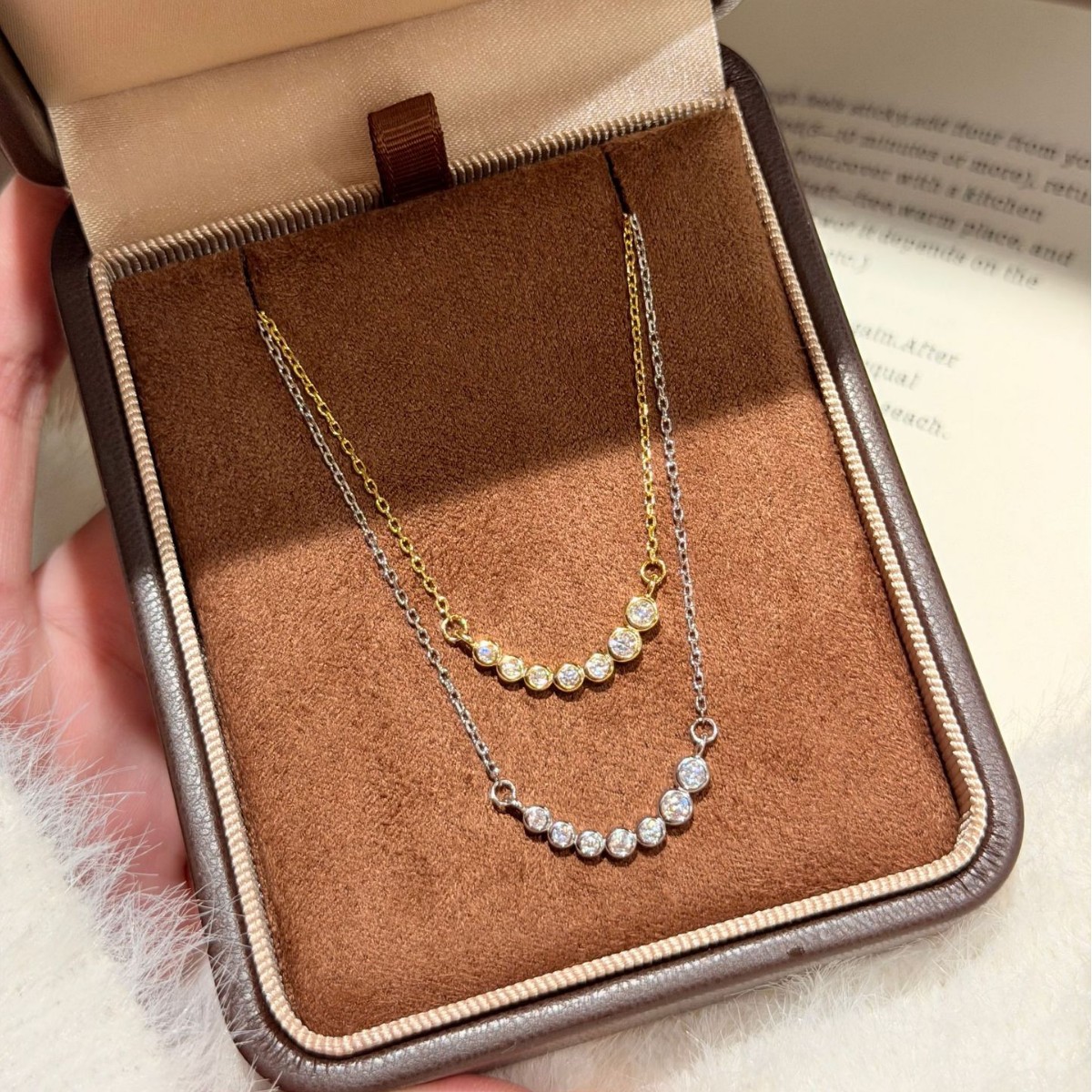 MOVESKI Halskette mit rundem M – Bezels Set Pendant Bewertung und Preis