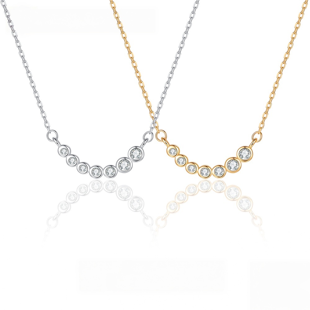 MOVESKI Halskette mit rundem M – Bezels Set Pendant Bewertung und Preis