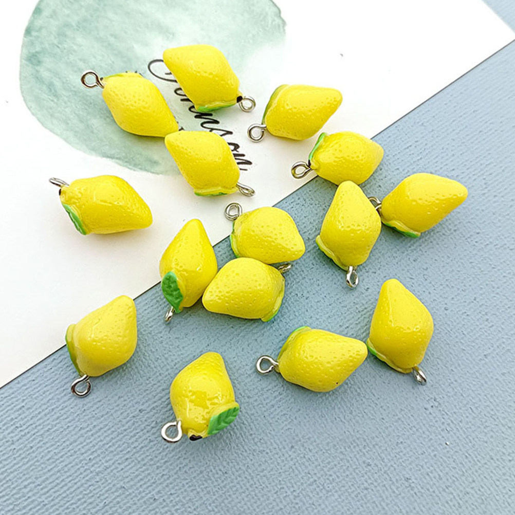 20 Stück Zitronen-Harzanhänger – Resin Crafts Diy Bewertung und Preis