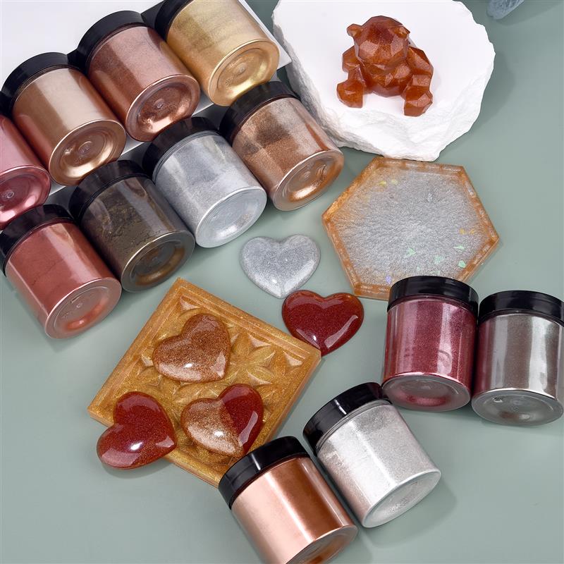 50g Schimmer Metallic Gold Sil – Resin Pigment Set Bewertung und Preis