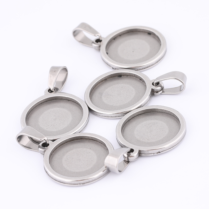 10 Stück 15 mm runde Cabochon- – Bezels Set Pendant Bewertung und Preis