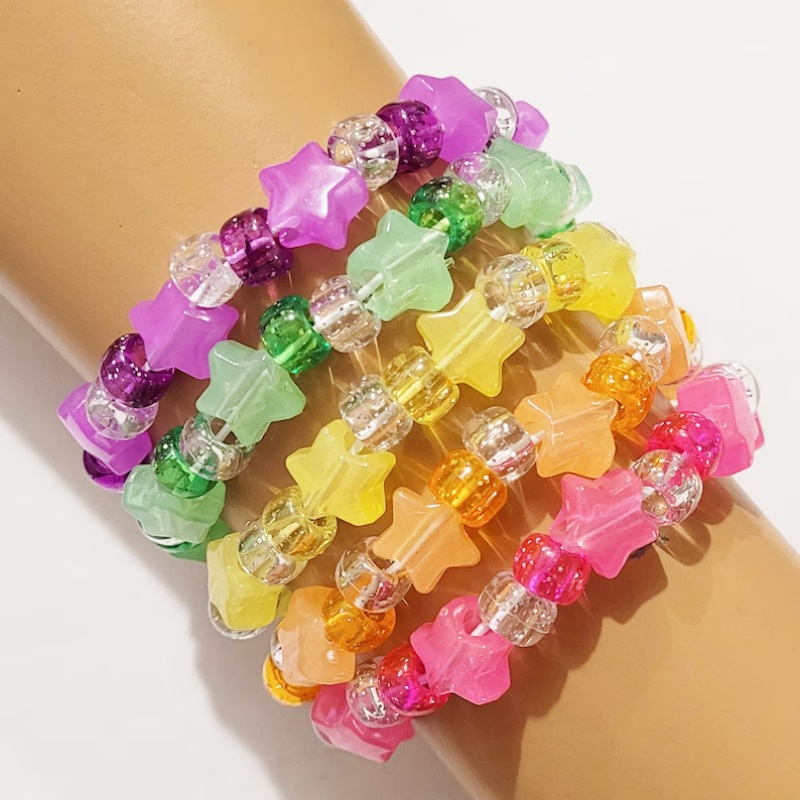 5-Glühstern-Kandi-Armband-Set, – Resin Glitter Pack Bewertung und Preis