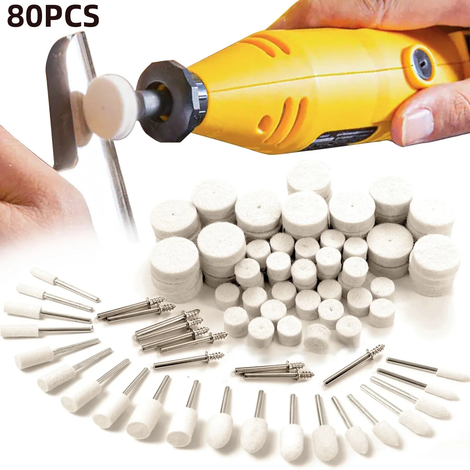 80-teiliges Wollfilz-Poliersch – Resin Crafts Diy Bewertung und Preis
