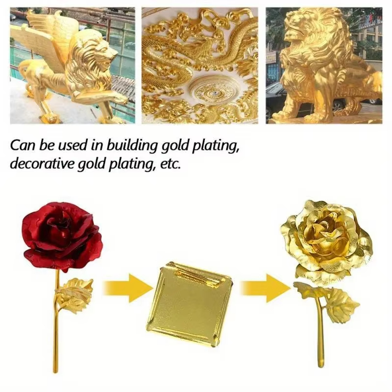 100 Stück Imitations-Gold-Silb – Gold Foil Flakes Bewertung und Preis