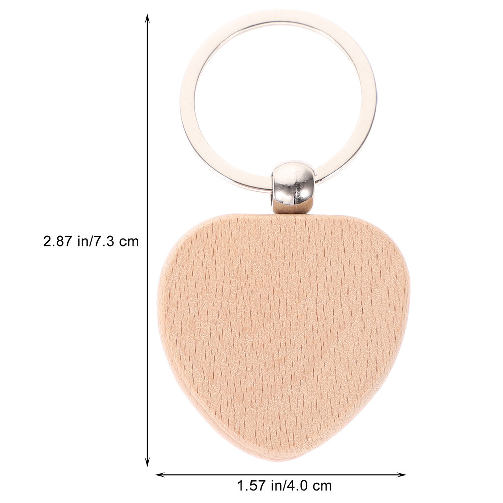 12 Stück Holz-Schlüsselanhänge – Wood Ring Blank Bewertung und Preis