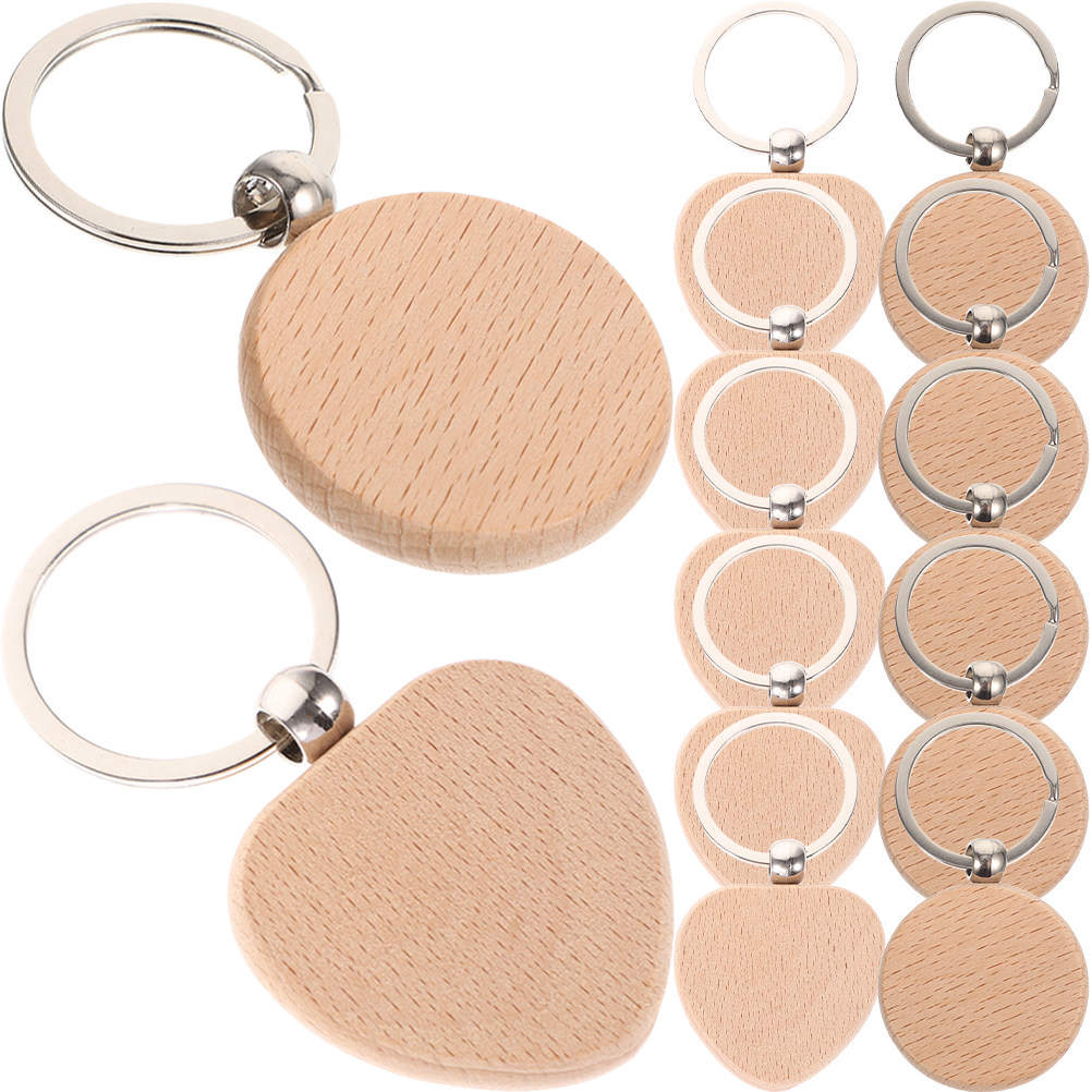 12 Stück Holz-Schlüsselanhänge – Wood Ring Blank Bewertung und Preis