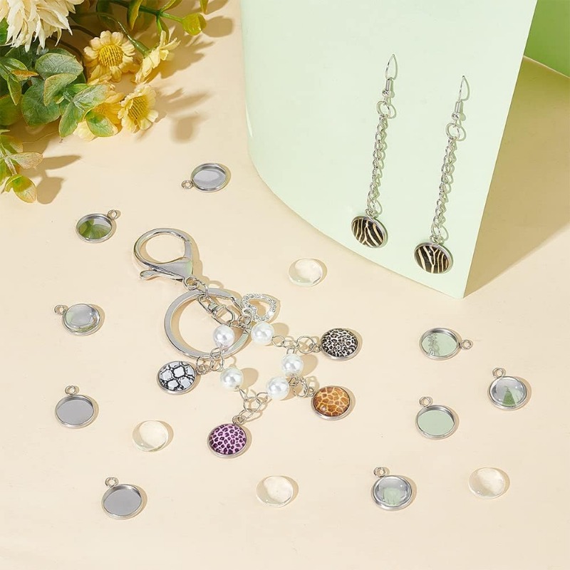 50 Sätze Anhänger Cabochon Sch – Bezels Set Pendant Bewertung und Preis